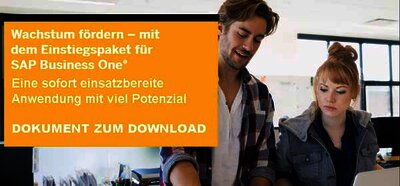 Das Starter Paket von SAP Business One fördern Sie das Wachstum Ihres Unternehmens