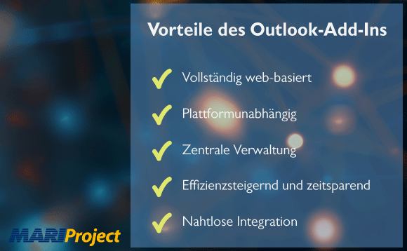 Vorteile des Outlook-Add-Ins